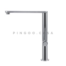 Torneira Para Cozinha Gourmet Misturador Monocomando Aço Inox 304 Miranda Pingoo.casa - Prata Cromado