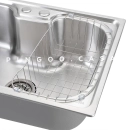 Kit Cuba Gourmet para Cozinha com Acessórios Aço Inox 201 42x60cm Carajás e Torneira de Parede Munim Pingoo.casa - Prata