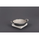 Caçarola 30cm Baixa Cinza com Tampa de Vidro - Mimo Style