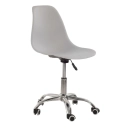 Cadeira com rodízios Eames Office escritório - Cinza claro