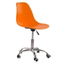 Cadeira com rodízios Eames Office escritório - Laranja