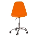Cadeira com rodízios Eames Office escritório - Laranja