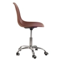Cadeira com rodízios Eames Office escritório - Marrom