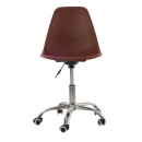 Cadeira com rodízios Eames Office escritório - Marrom