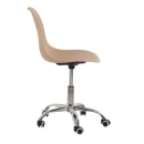 Cadeira com rodízios Eames Office escritório - Nude
