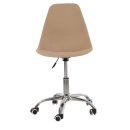 Cadeira com rodízios Eames Office escritório - Nude