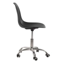 Cadeira com rodízios Eames Office escritório - Preto