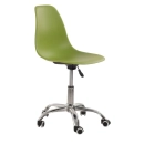 Cadeira com rodízios Eames Office escritório - Verde claro