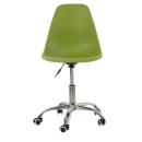 Cadeira com rodízios Eames Office escritório - Verde claro