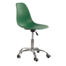 Cadeira com rodízios Eames Office escritório - Verde escuro