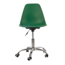 Cadeira com rodízios Eames Office escritório - Verde escuro