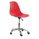 Cadeira com rodízios Eames Office escritório - Vermelho
