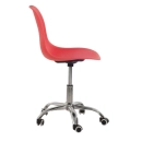 Cadeira com rodízios Eames Office escritório - Vermelho