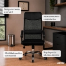 Cadeira de Escritório Presidente Dylan Mesh Ergonômica - Preta