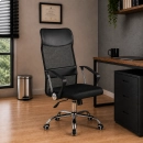 Cadeira de Escritório Presidente Dylan Mesh Ergonômica - Preta