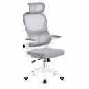 Cadeira de Escritório Presidente Genebra Mesh Ergonômica - Branco