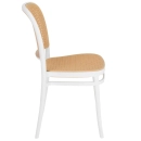 Cadeira de jantar Amis Lola com design moderno e assento confortável - Branco