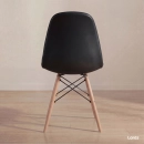 Cadeira de jantar Charles Eames Eiffel Botonê Estofada - Preto