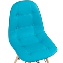 Cadeira de jantar Charles Eames Eiffel Botonê Estofada - Tiffany