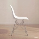Cadeira de jantar Charles Eames Eiffel DKR em Polipropileno - Branco