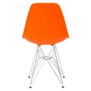 Cadeira de jantar Charles Eames Eiffel DKR em Polipropileno - Laranja