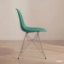 Cadeira de jantar Charles Eames Eiffel DKR em Polipropileno - Verde escuro