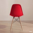 Cadeira de jantar Charles Eames Eiffel DSW em Polipropileno - Vermelho