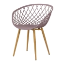 Cadeira de jantar Clarice Nest com design moderno e anatômico - Fendi