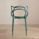 Cadeira de jantar Master Allegra Design Moderno em Polipropileno - Verde escuro