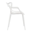 Cadeira de jantar Masters Allegra com pés desmontáveis - Branco