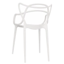 Cadeira de jantar Masters Allegra com pés desmontáveis - Branco