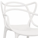 Cadeira de jantar Masters Allegra com pés desmontáveis - Branco