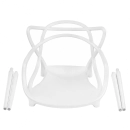 Cadeira de jantar Masters Allegra com pés desmontáveis - Branco