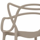 Cadeira de jantar Masters Allegra com pés desmontáveis - Fendi