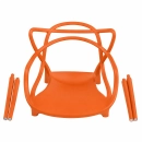 Cadeira de jantar Masters Allegra com pés desmontáveis - Laranja
