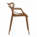 Cadeira de jantar Masters Allegra com pés desmontáveis - Marrom