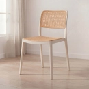 Cadeira de jantar Maya com design moderno e assento confortável - Branco