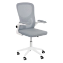 Cadeira escritório rodizio office Bytes - Cinza claro