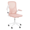 Cadeira escritório rodizio office Bytes - Rosa claro