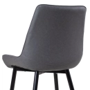 Cadeira estofada Chicago com design industrial - Cinza Vintage