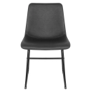 Cadeira estofada com Design Industrial Vintage Brusque - Preto