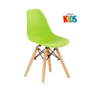 Cadeira infantil Eames Eiffel Junior Verde limão