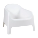 Cadeira poltrona para jardim varanda Skarpo - Branco