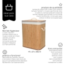 Cesto Roud Gist Algodão e Juta com Alça 35cm - Mimo Style