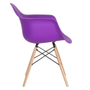 Conjunto 2 x cadeiras Eames Daw com braços + 8 cadeiras Eiffel Dsw - Roxo