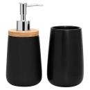 Conjunto de Banheiro 2 Peças com Detalhe em Bambu - Mimo Style