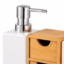 Conjunto para Banheiro 5 Peças Cera e Bambu - Mimo Style
