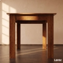 Conjunto Sala de Jantar Mesa Retangular León com 4 Cadeiras Estofadas Nice Laráz