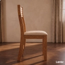 Conjunto Sala de Jantar Mesa Retangular León com 4 Cadeiras Estofadas Nice Laráz