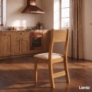 Conjunto Sala de Jantar Mesa Retangular León com 4 Cadeiras Estofadas Nice Laráz